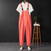 Unisex Candy Kleur Casual Overall: Leeftijd-verminderende, loszittende jumpsuit met lange, bandjesbroek voor Lente & Herfst.