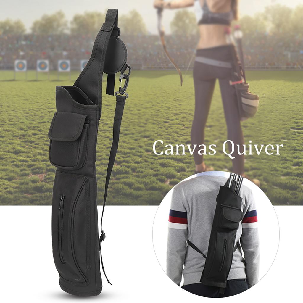 Universal Carbon Glass Fiber Arrows Case Canvas Quiver Backpack Type Dorlach Shooting Accessory