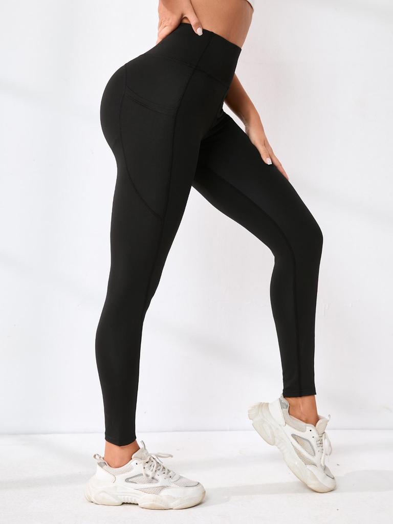 Hottest-Selling High-Waisted Yoga Leggings: Sexy Solid Color Fitness Pants for Women