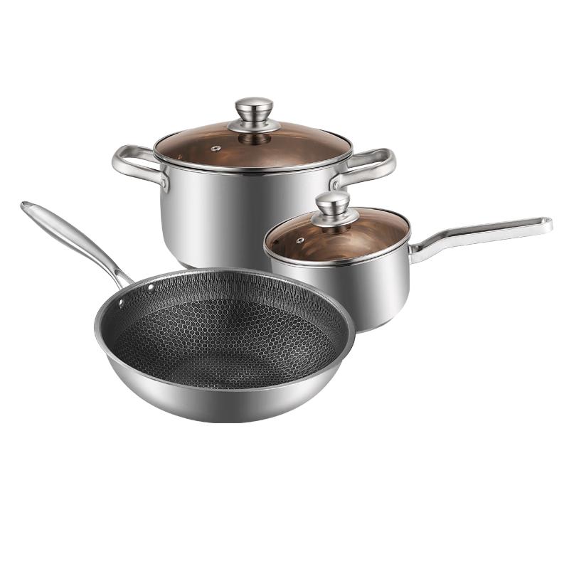 Yibo Nuoerqia 3-Piece Cookware Set