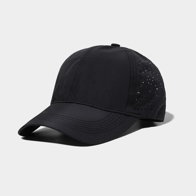 Quick Dry Breathable Custom LOGO 6 Panel Unisex Summer Outdoor Sun Protection Waterproof Soft Top Thin Adjustable 100% Polyester Adjustable rear punch чёрный