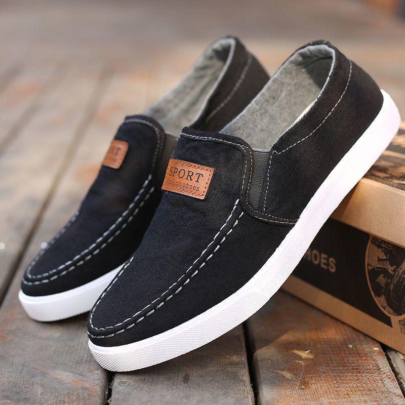 Men's Canvas Shoes with Soft Soles Casual Breathable Comfortable