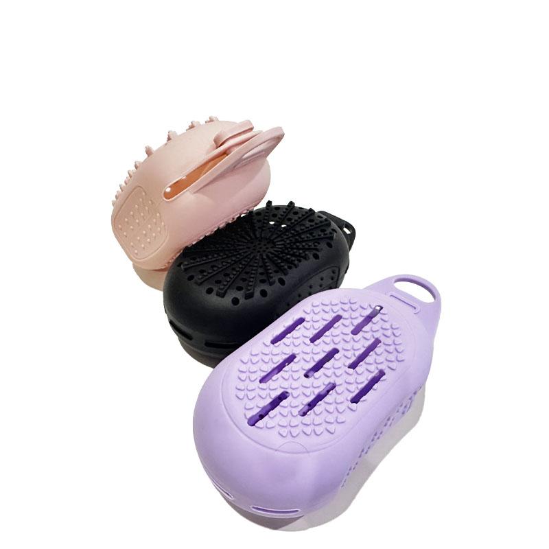 Silikon Seifensäckchen Sparsäckchen mit Kordel zum Peelen Duschschrubber Bademassage Doppelseitiges Texturdesign Badewaschen