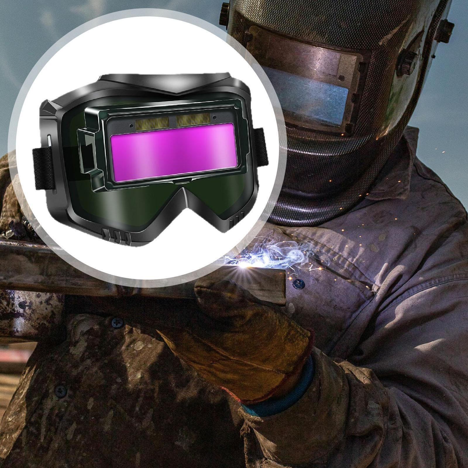 

Сварочные очки Защита глаз Снаряжение сварщика Самозатемняющиеся очки для пайки, сварки