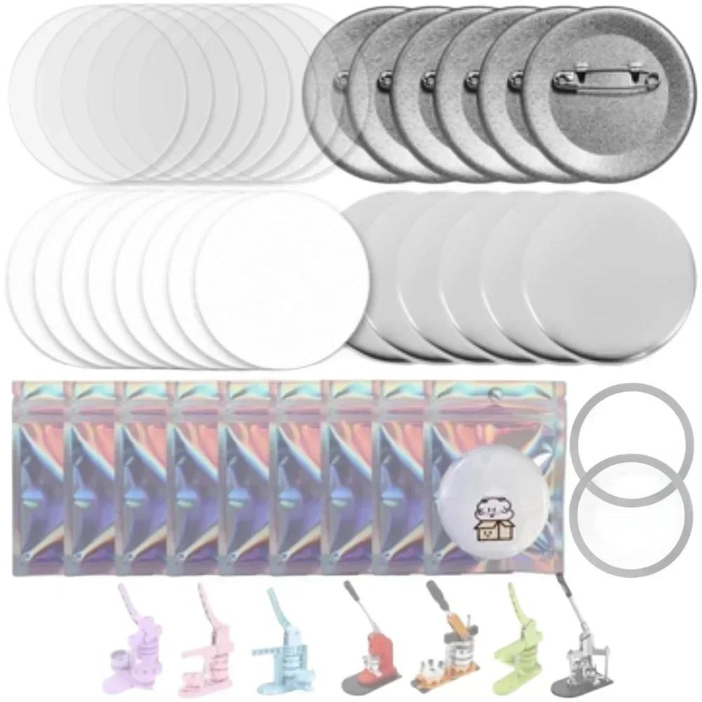 DIY Badge Sheets Button Blanks For Craft Fairs Customizable Badge Making Tools Button Maker Supplies Consistent Thickness