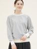 Chikita Striped Soft Sweatshirt Ivory 251608Tiv