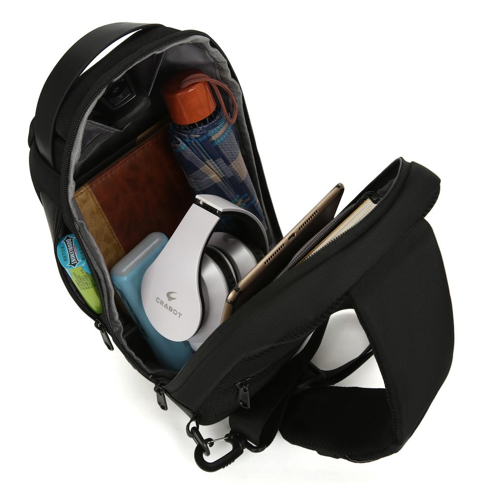 Chest Bag Shoulder Bag Men's Password Crossbody Bag Black Large Capacity Sports Motorcycle Bag One Shoulder Crossbody Men's Chest Bag