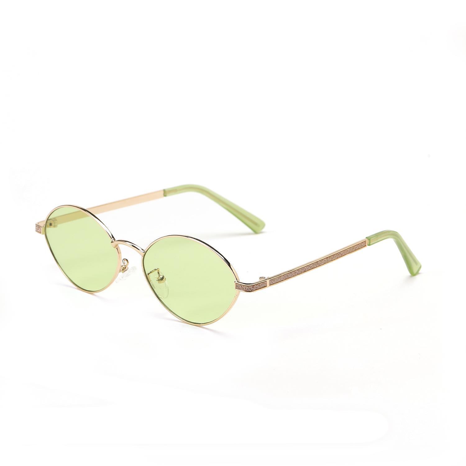 

Очки 95112 Овальные Цветные линзы Маленькая оправа Рэп Солнцезащитные очки Женские солнцезащитные очки Мужские зелёный