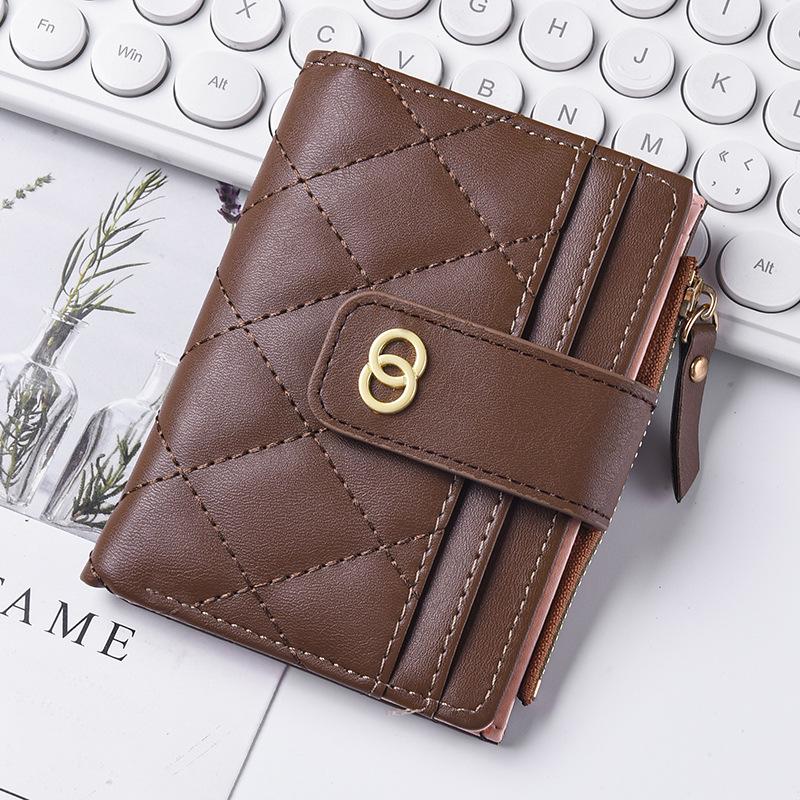 2025 Stylish Zipper Coin Purse: Multi-Card Slot Student & Ladies Compact Wallet