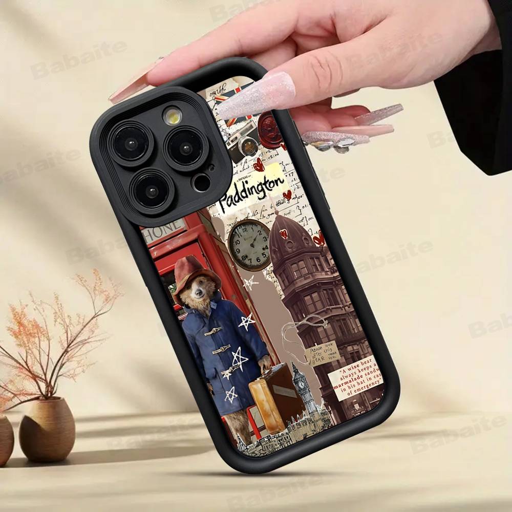 

P-Paddington Bear Phone Case For Iphone 16 15 14 13 12 11 Pro Max Plus 17 Air Shell iPhone 17pro max