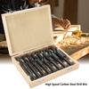 8pcs/Lot 14-25mm High Speed Carbon Steel Drill Bits HSS Reduced Shank HSS  Drill Bits Twists Drill Bit Set