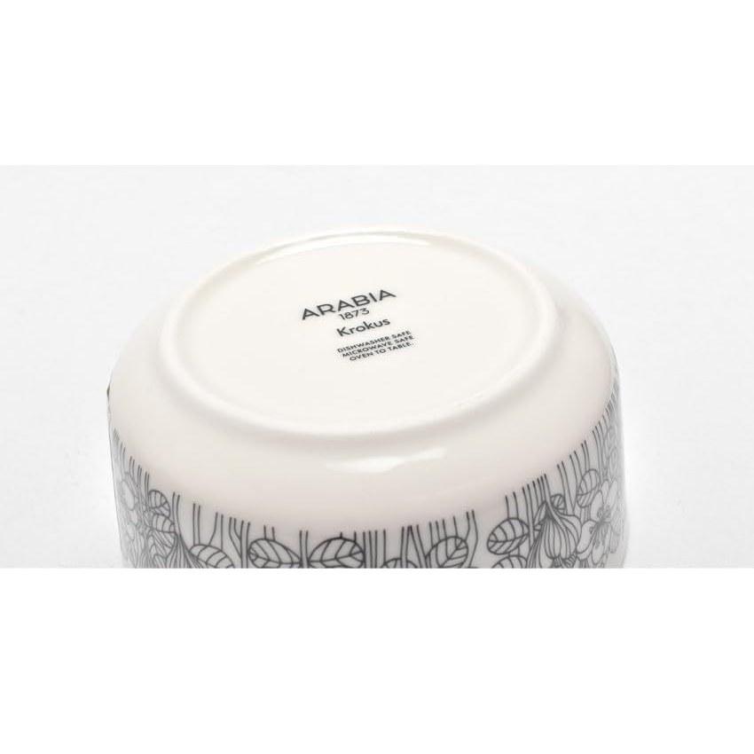 Arabia Krokus Kom 13cm Servies 02. Zwart