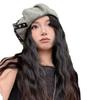Creative Gift Denim 3D Cat Ear Hat Breathable Studded Cat Ear Beret Y2K Ear Hat