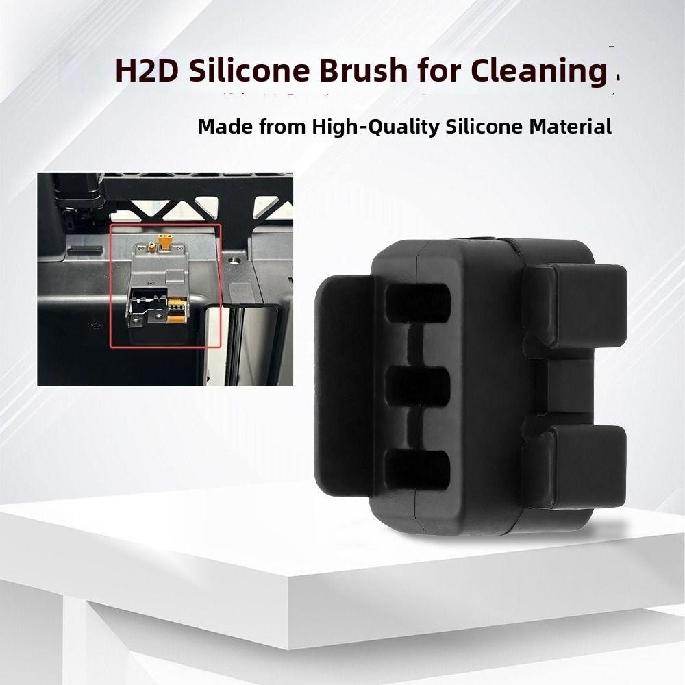 Easy Installation Nozzle Wiper Heat-resistant Wear-resistant Silicone Brush High Quality Hotend Wiper for Bambu Lab H2D/H2C/P2S