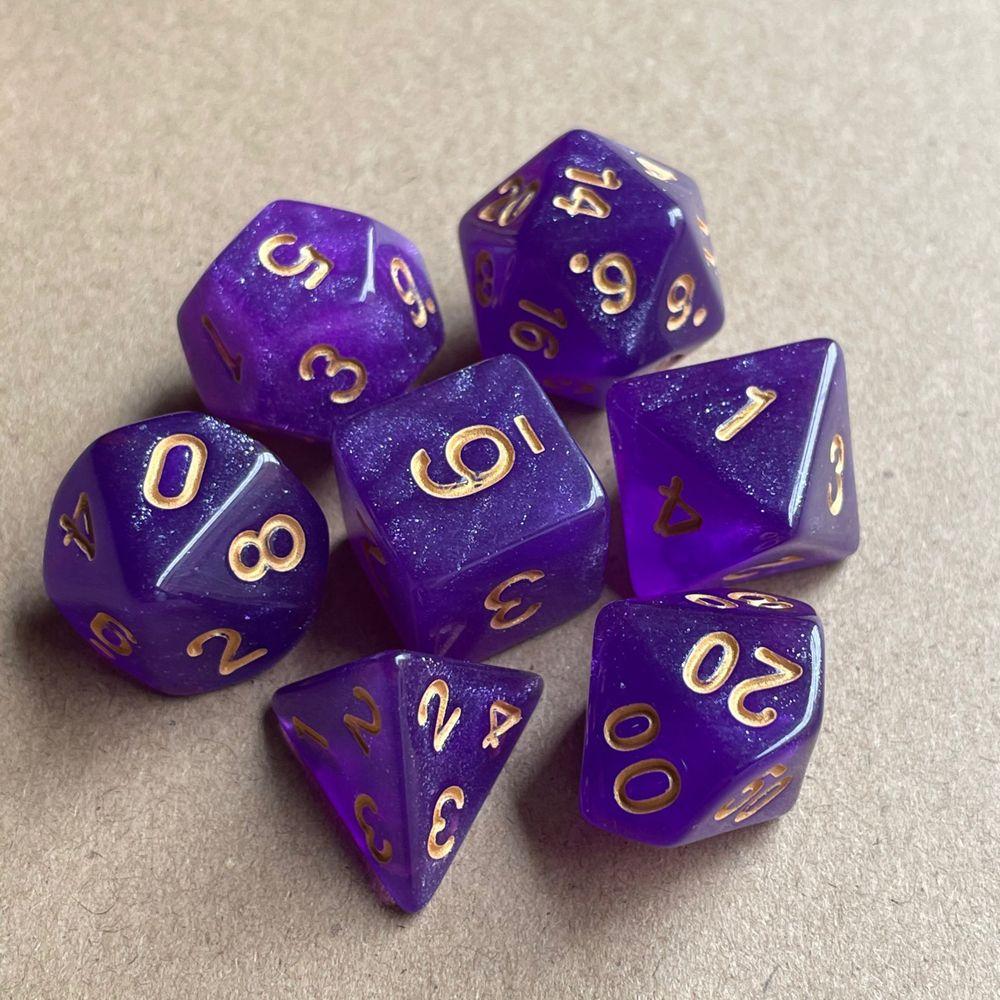 Games Entertainment Board Games Desktop Polyhedral Dice Set Galaxy Dice Dice Star Shine Dice Set