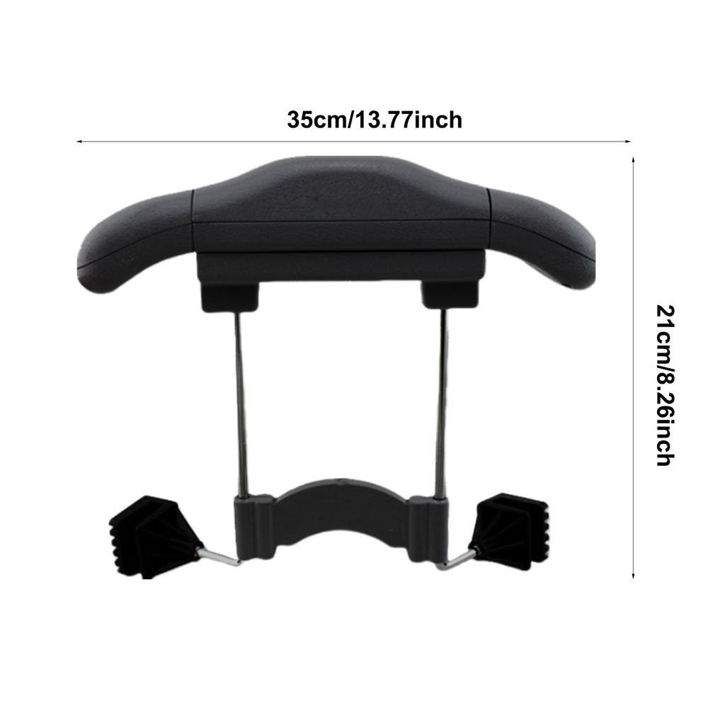 

Вешалка для одежды для автомобиля, портативная выдвижная вешалка для автомобильного сиденья, компактный автомобильный держатель для одежды, подголовник для автомобиля, пальто чёрный