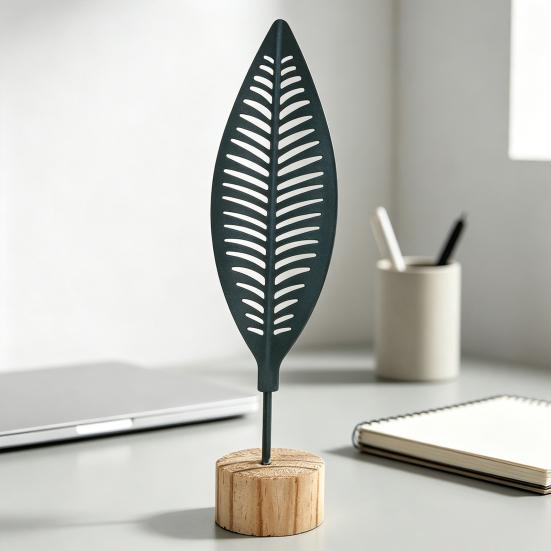 Long-lasting Color Decoration Golden Ginkgo Leaf Statue, Anti-Rust Anti-Oxidation Decorative Art Iron Anti-oxidation Treated Decor Sculpture