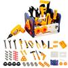 Children's Tool Toys Repair Kit Kids Toy Pretend Play Screw Plastic Toolbox Game Montessori Educational Toys Children Gift