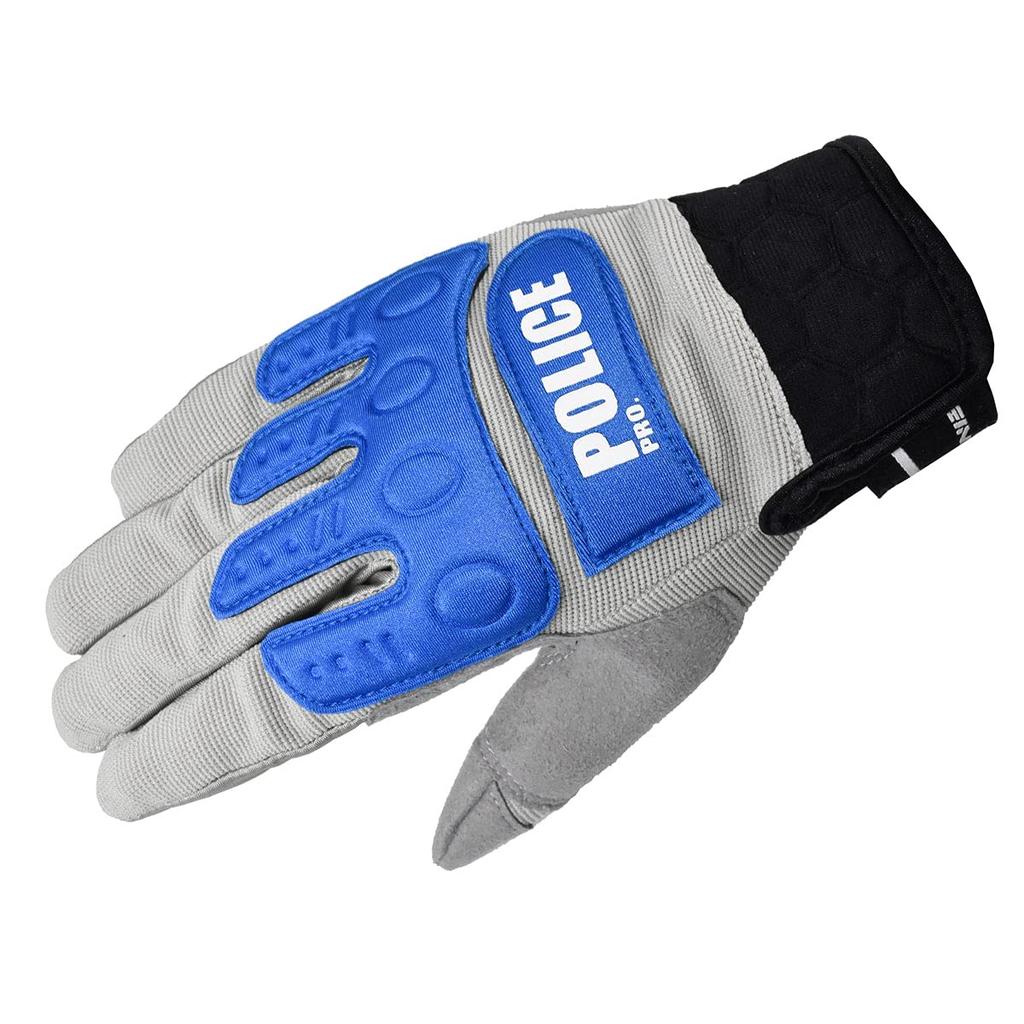 Motorcycle Instructor Gloves Pro Advance POLICEPRO M 726 For and Autumn [Komine] Gray/Bl GK-135 Spring, Summer,