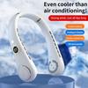 Hanging Neck Fan Digital Display Power Ventilador Bladeless Neckband Fan Portable Mini Air Cooler USB Rechargeable Electric Fans