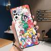 Custodia di lusso nera morbida per telefono per Xiaomi Redmi Note 9 11 Pro 8T 10S 11T 11S 7 9S 10 Lite 8 11E Cover Japan Sailors-Cute Moons