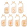 7 Pieces Wooden Baby Closet Dividers for Organizing Clothes and Nursery Decors Organizers from Newborns To 24 Months