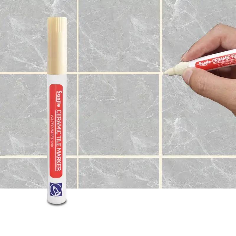 12 Color White Waterproof Tile Marker Grout Pen Kitchen Wall Seam Pen For Tiles Floor Bathroom Decontamination Seam Repair Tools
