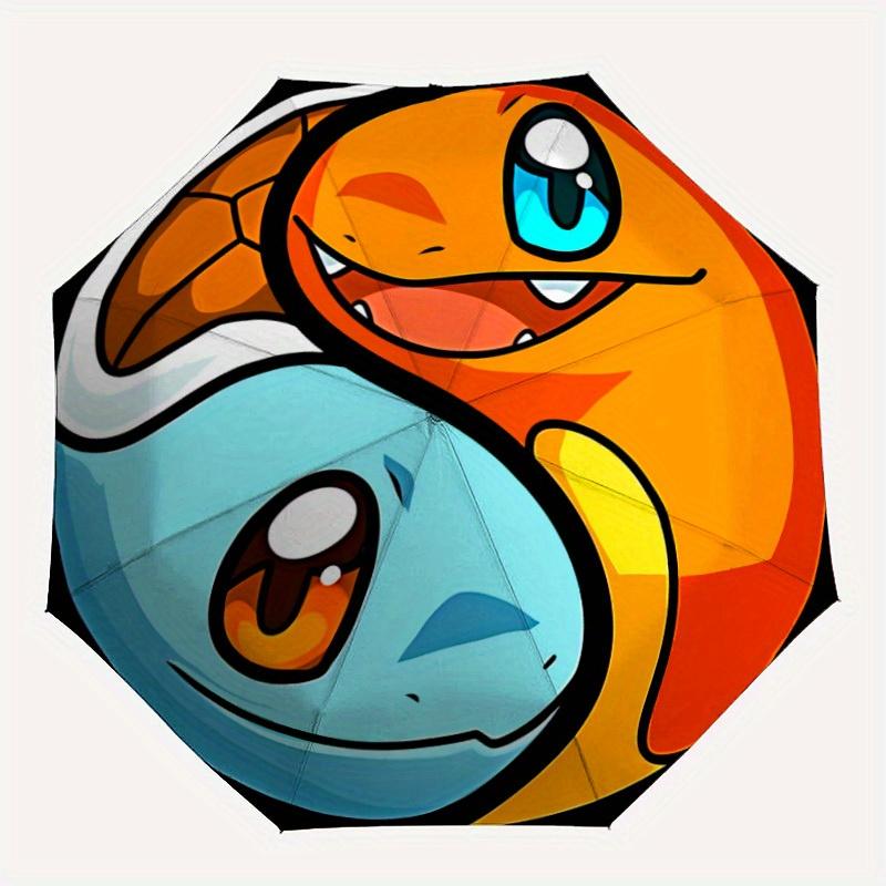 

Pokémon Charmander Squirtle Auto Open/close, 8-Rib Iron Frame, Compact Folding Umbrella All-Season 0808106