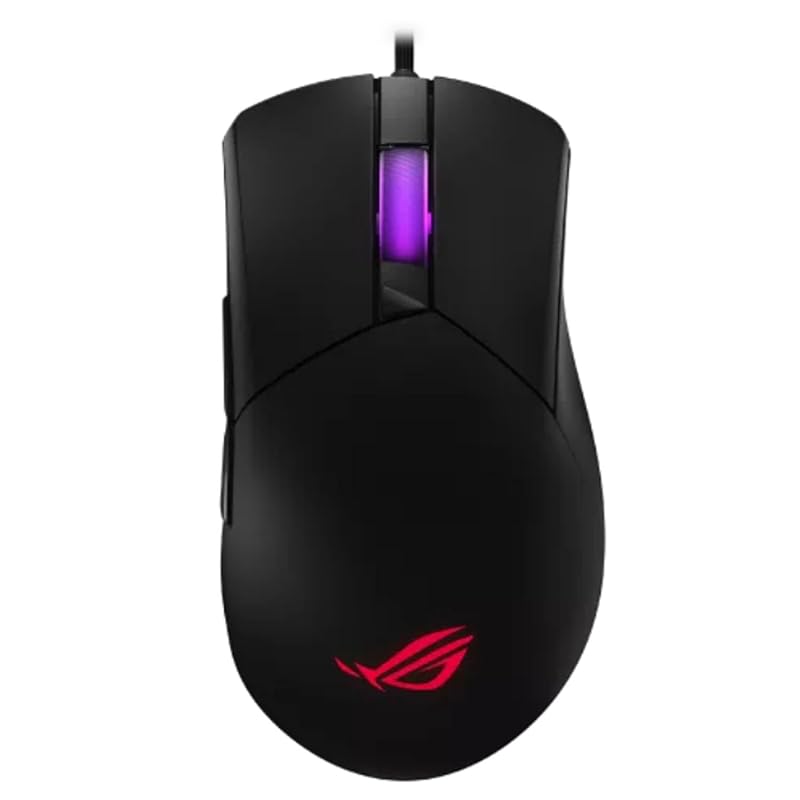 ASUS ROG Gladius III Core Gaming Mouse / Wired Gaming Mouse / 12,000dpi / 1000Hz / 72g / Browser-based configurability / Replaceable switch socket /