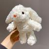 Creative Plush Rabbit Doll Pendant Lop Ears Cartoon Doll Keychain Bowknot Stuffed Hanging Decoration Gifts