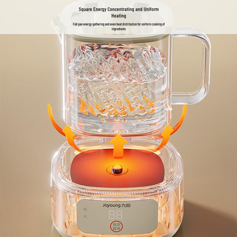 Joyoung Quiet 1L Glass Health Tea Kettle