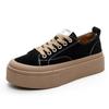 Autumn platform canvas shoes new small fragrant wind casual board shoes student lace-up
