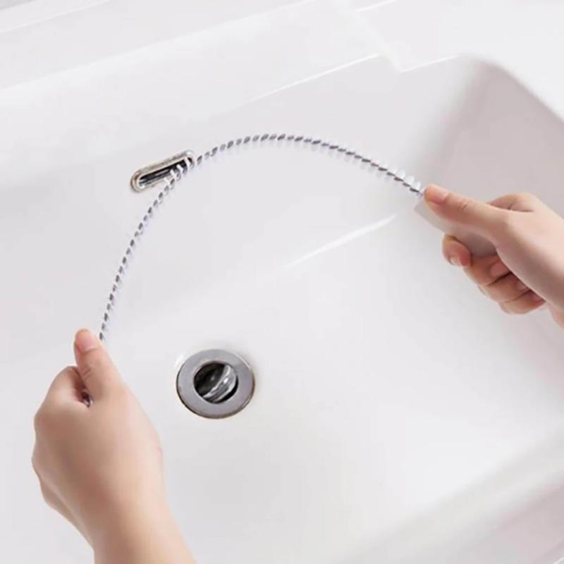 1/2 Stück Flexibles Abflussreinigerrohr Haarreiniger Waschbecken Reinigungsbürste Badezimmer Küche Rohrreinigungsgeräte