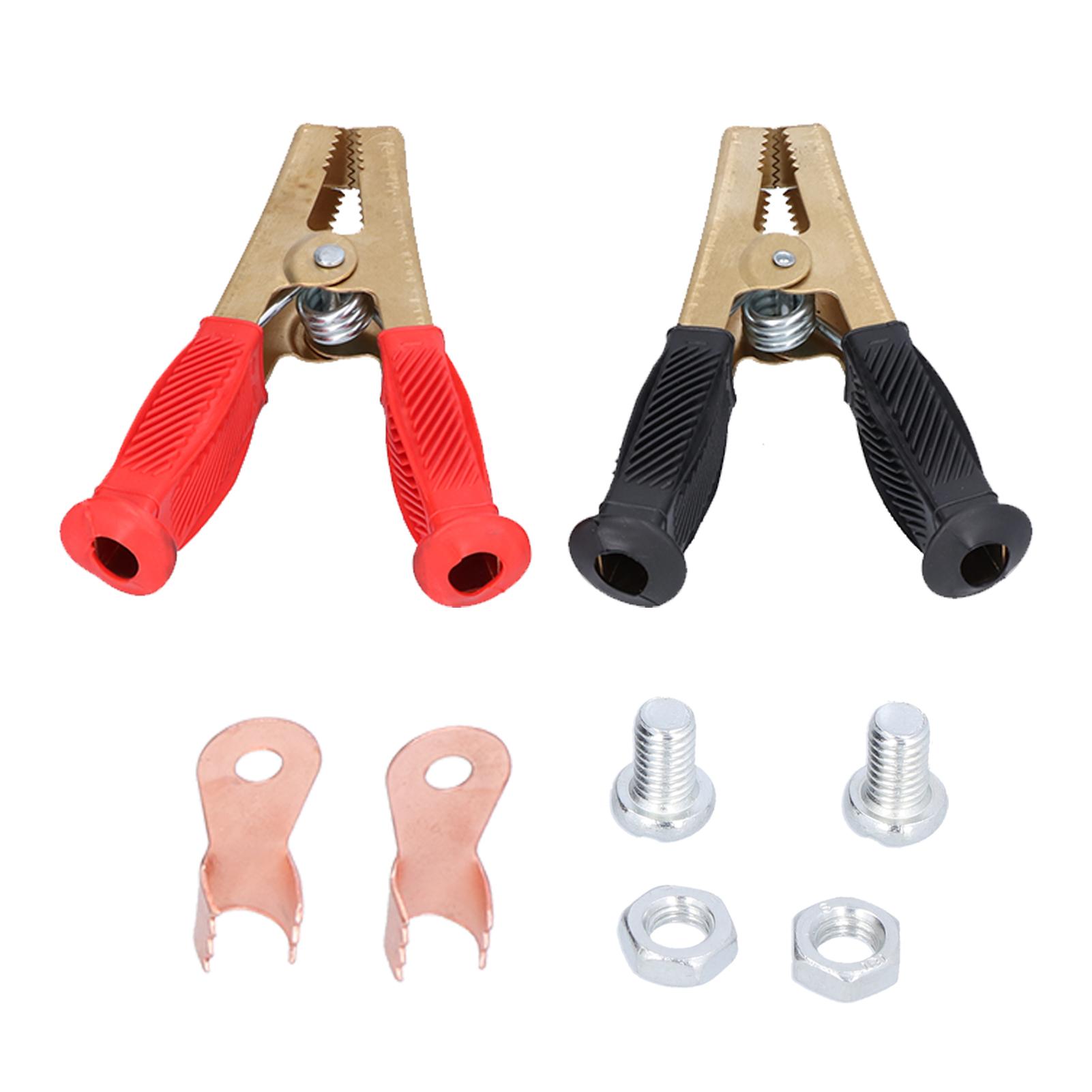 

2 шт. 1000A Затискачі для автомобільного акумулятора Чиста мідь Червоний Чорний Електричний тест Автомобільні зарядні кліпси Роз єм