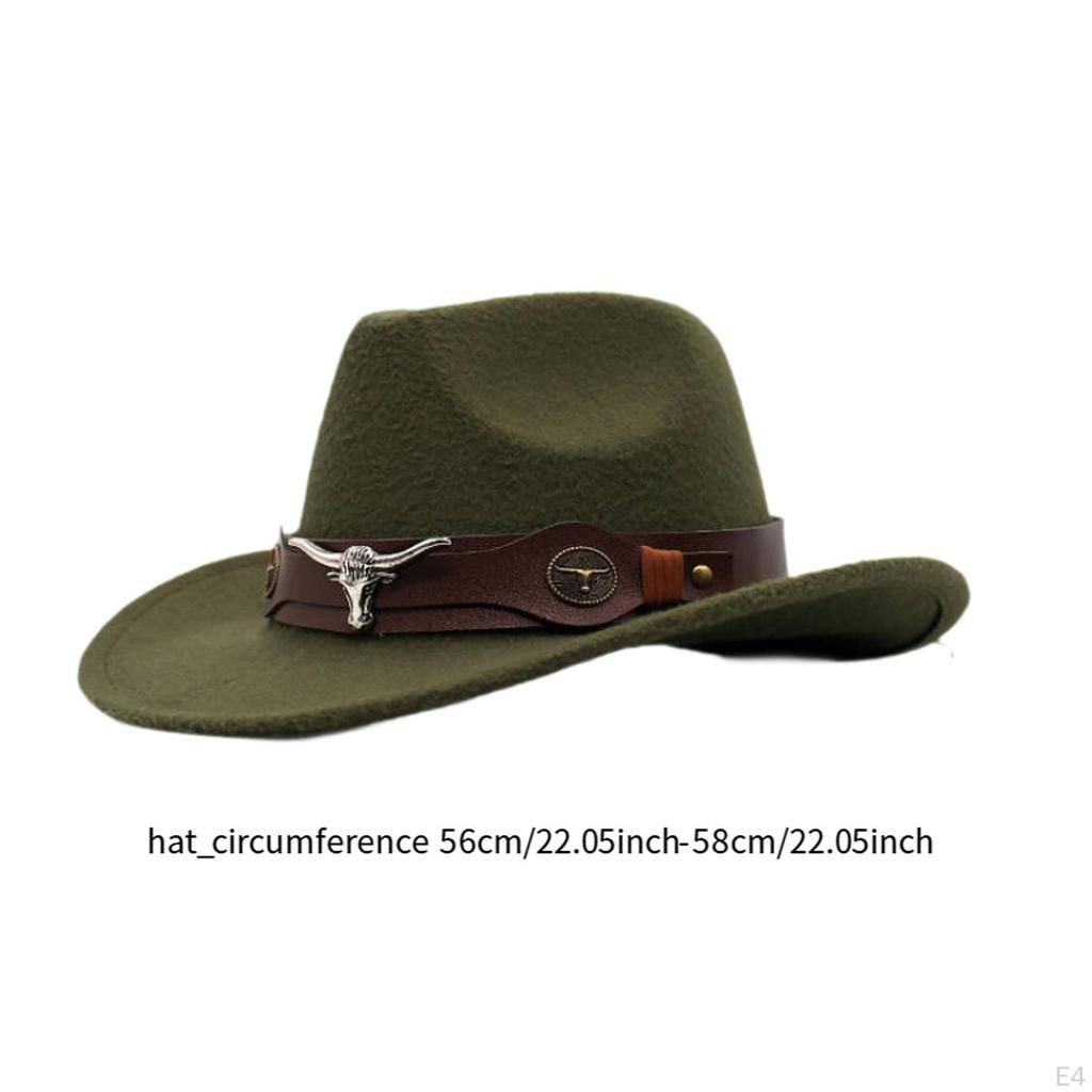 Cowboy Hat Classic Decor Wide Brim for Engagement Music Festival Role Play Party