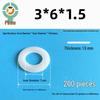 Thickened Nylon Plastic Flat Washer: Hard Plastic Gasket M2-M16