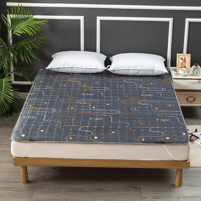 Washable Soft Mattress Pad - Single/Double Sizes for Dorms