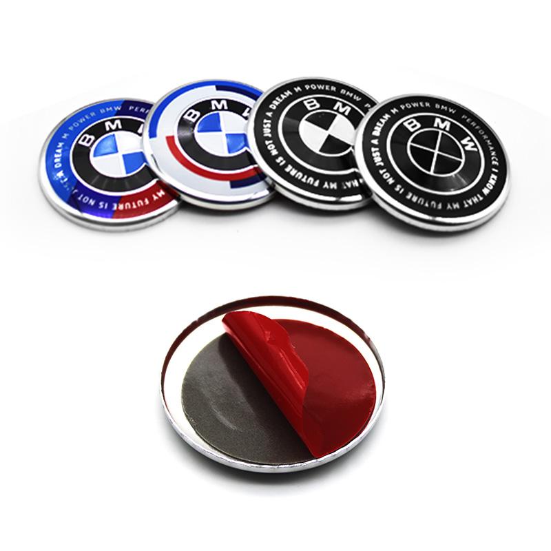 Auto Styling Logo Lenkrad Mittelplakette Logo Aufkleber Für BMW E90 E46 F10 F30 E87 F20 G20 E60 E39 E92 Innenraum Zubehör