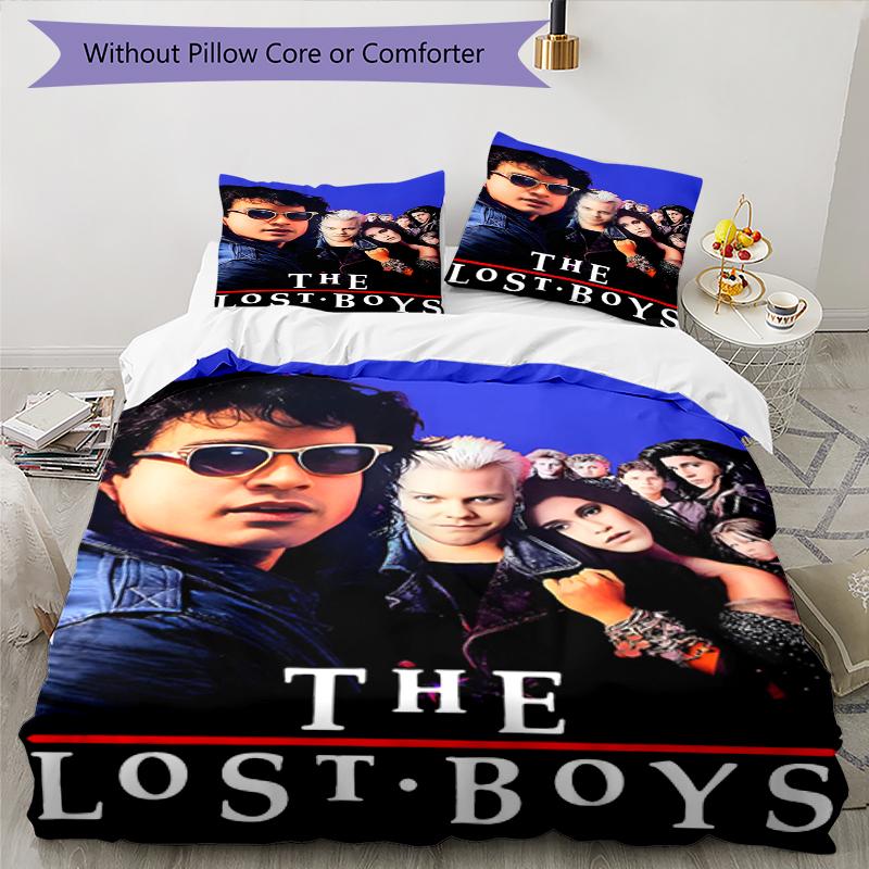3pcs The Lost Boys Bedding Set Duvet Cover Closure Includes 1 Duvet Cover & 2 Pillowcases, Soft and Comfortable for All Seasons.