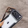Custodia per Telefono alla Moda in Vetro Trasparente per iPhone 17 Pro Max Air 16 Pro 15 14 13 Protezione Antiurto Cambia Serie 17