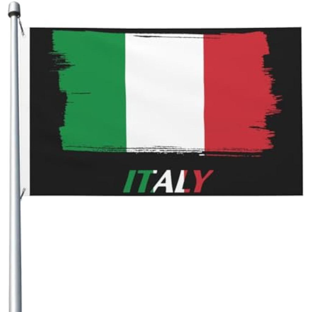 Italy Flag Distressed Grunge Banner Polyester Vivid Color Indoor Outdoor Decoration Flag