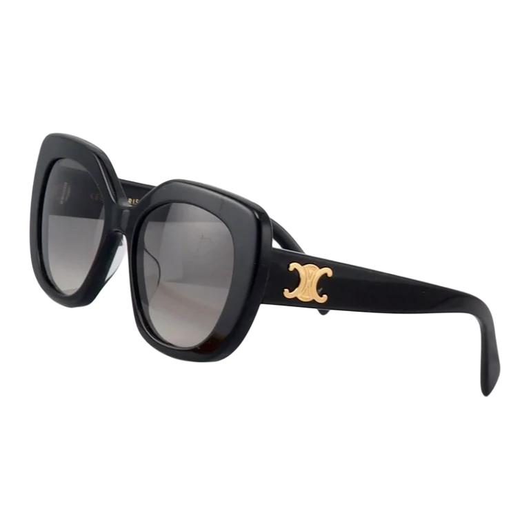 Celine Triomphe 06 Square Sunglasses Women Sunglasses Black CL40216 U-01F