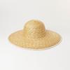 Europe, America Spring and Summer New Casual Simple Hemming Basin Type Big Eaves Straw Straw Hat Travel Sunscreen Beach Big Edge Straw Hat