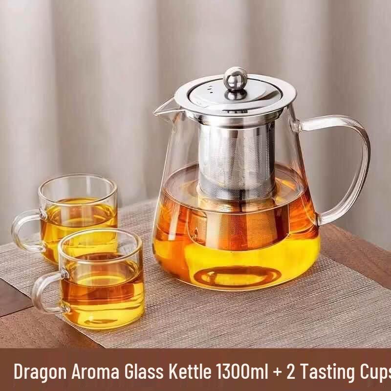 ZISIZ Glass Teapot Tea Set