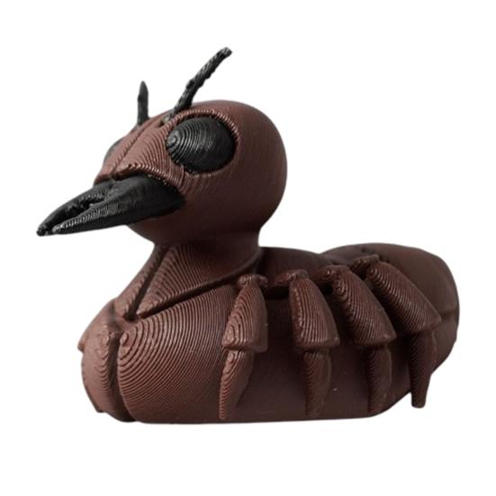 

3D Printed Duck Figurine Funny Tiger/Crocodile/Shark Duck Statue Collectible Duck Ornament for Bathroom Home Office Desk Shelf Decor Ant