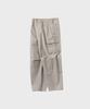NONBLANK Washed Wide Curved Cargo Pants_Beige