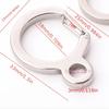 Stainless Steel Key Ring | Spring Hanging Buckle, Outdoor Hook, Backpack and Waist Buckle, Silvery Color