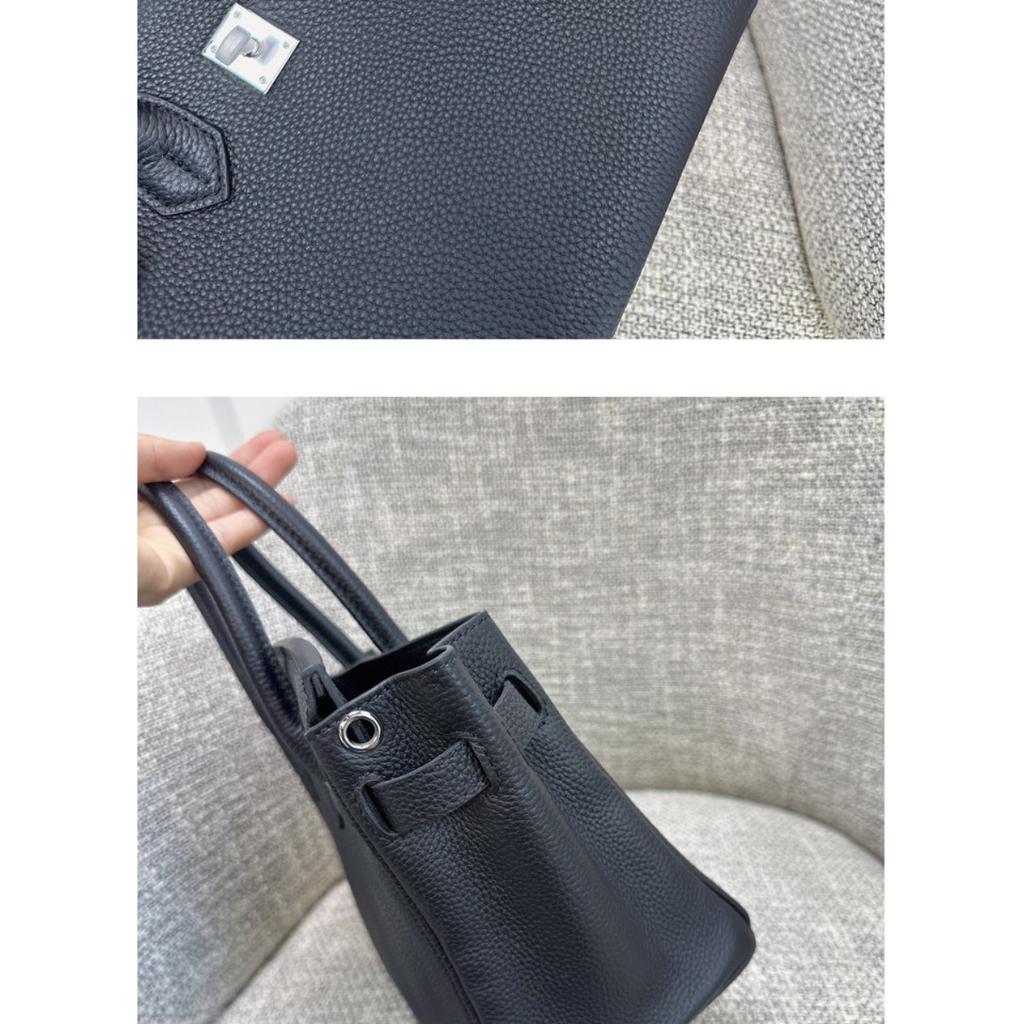Togo primo strato pelle di mucca borsa platino motivo litchi fibbia argentata borsa a mano serratura di alta gamma borsa a tracolla messenger in pelle da donna