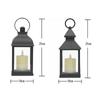 Vintage Lantern Decorative LED Flickering Flameless Candle with Timer, Battery Powered LED Decorative Hanging Lanterns for Indoor Outdoor Garden Yard