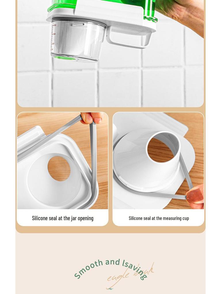 High-Transparency Airtight PET Jar for Moisture-Proof Laundry Detergent Storage